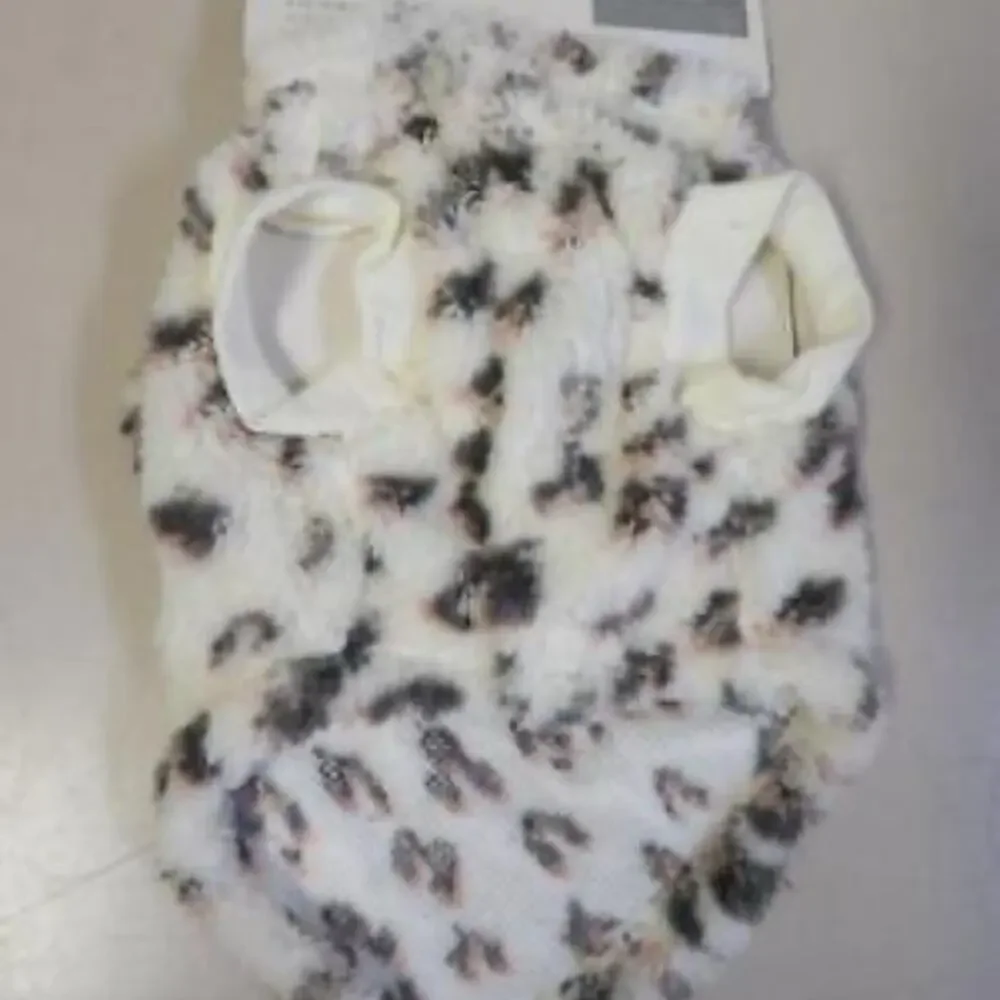 Pet Grayson Pup Sherpa animal print Cat/Dog sweater hoodie NWT